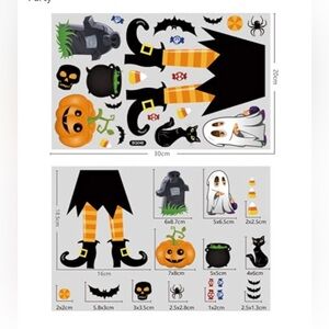Witch Halloween Door Wall Sticker